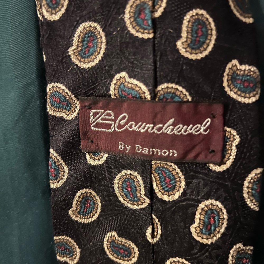 XL pure cotton BB Classic long sleeve shirt with black and green Damon Tie - Picture 2 of 5